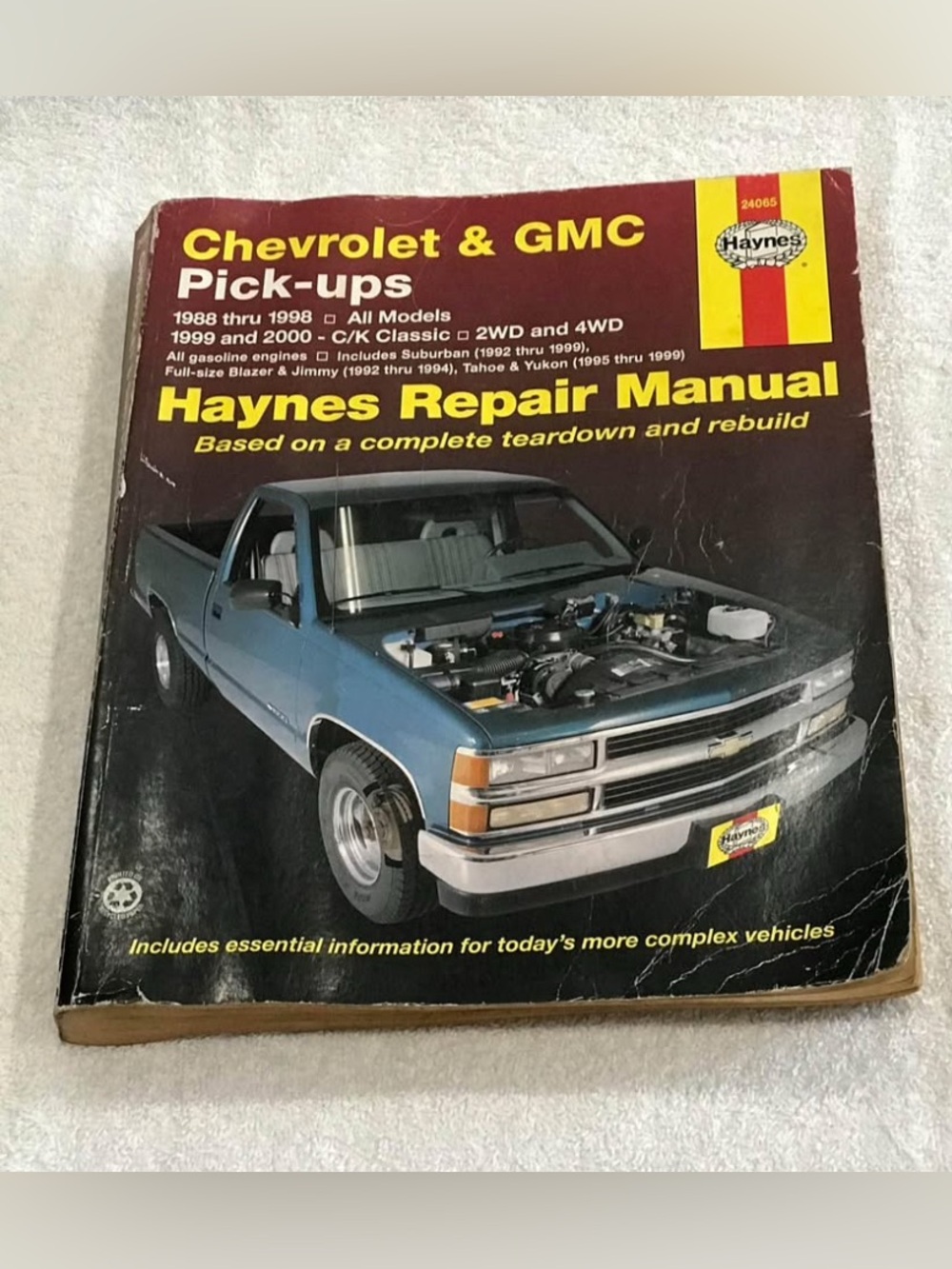 Vintage Haynes Automotive Repair Manual #24065 Chevrolet GMC Pick-Up Truck
C/K